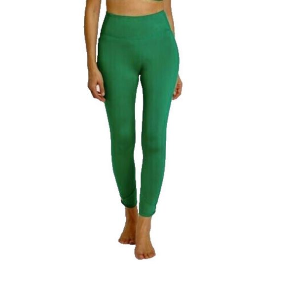 All In Motion Pants - Women's Simplicity Twist High Rise Leggings All in Motion Vibrant Green XXL